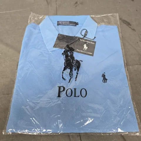 POLO RALPH LAUREN POLO SHIRT – LIGHT BLUE, MEN'S SIZE L
