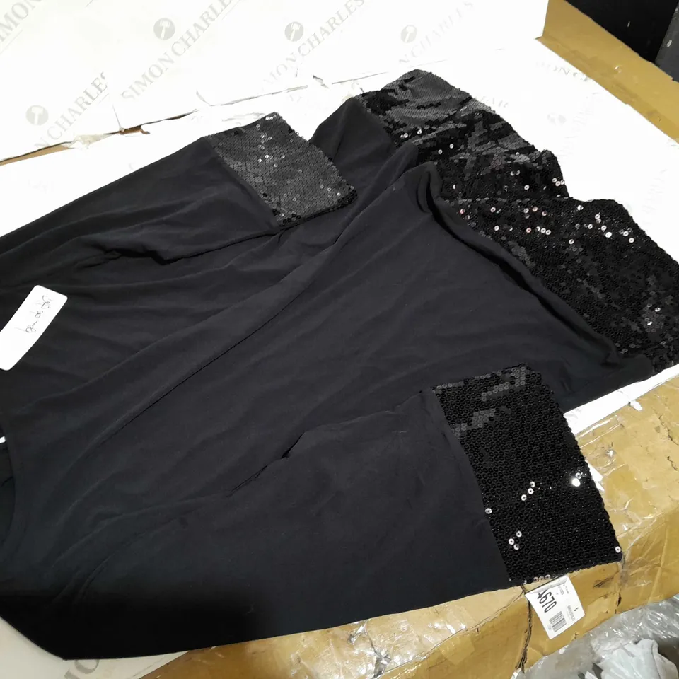 BEU DE DIFI SEW HEM TUNIC BLACK SIZE L