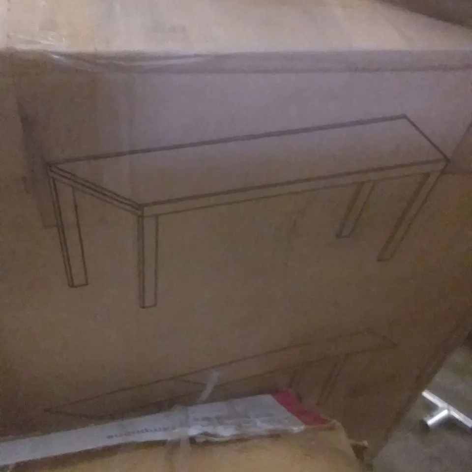 BOXED MOOREA ALUMINIUM TABLE WITH TEMPERED GLASS TOP