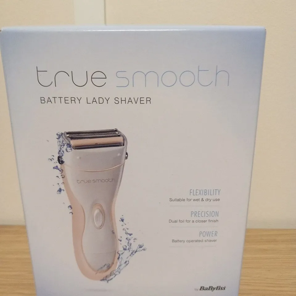 BOXED BABYLISS TRUE SMOOTH BATTERY LADY SHAVER