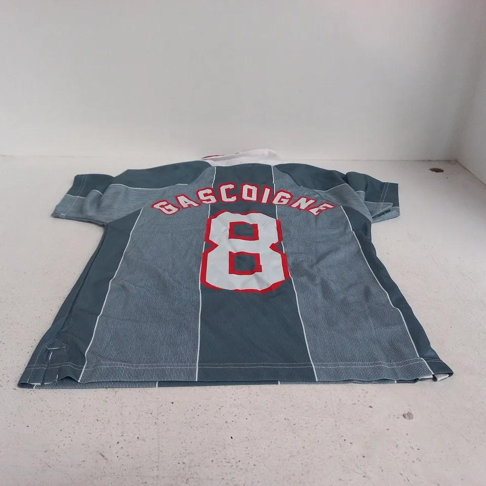 RETRO ENGLAND FOOTBALL JERSEY "GASCOIGNE 8" SMALL
