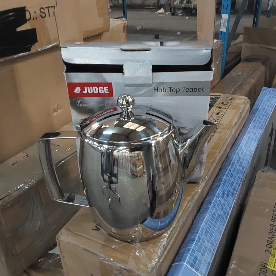 BOXED JUDGE TRADITIONAL HOB TOP STAINLESS STEEL TEAPOT (1 BOX)