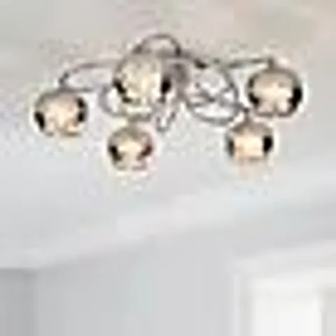BOXED SEYCHELLES 5 LIGHT FLUSH CEILING LIGHT
