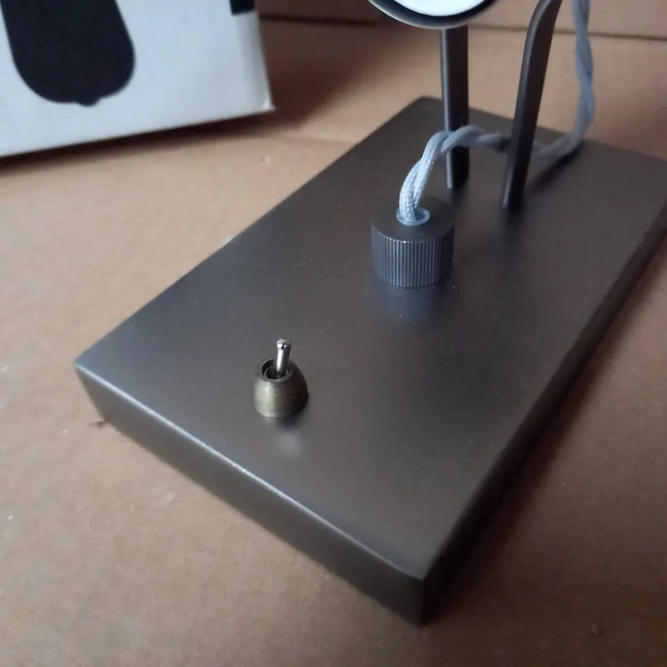 BOXED JOHN LEWIS ANTIQUE BRASS BISTRO BULB WALL LIGHT