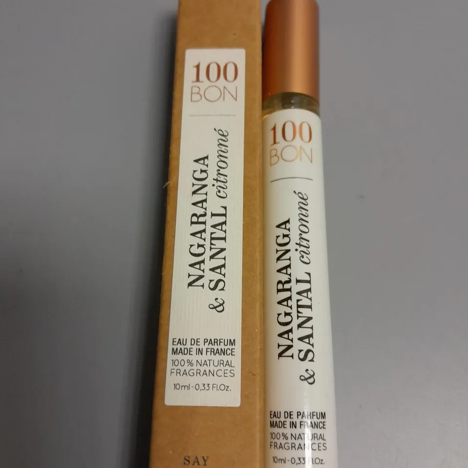 LOT OF APPROXIMATELY 295 100 BON 10ML NAGARANGA & SANTAL CITRONNE FRAGRANCES