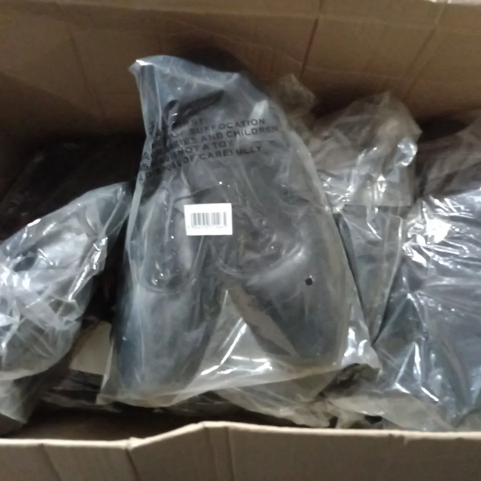 APPROXIMATELY 15 PAIRS OF GEORGE FLAT LACE UP SHOES IN BLACK SIZE 10 