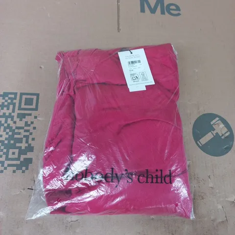 BAGGED NOBODY'S CHILD ZOLA MIDI DRESS IN PINK SIZE UK 10