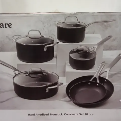 BOXED FADWARE ANODIZED NONSTICK COOKWARE 10 PCS