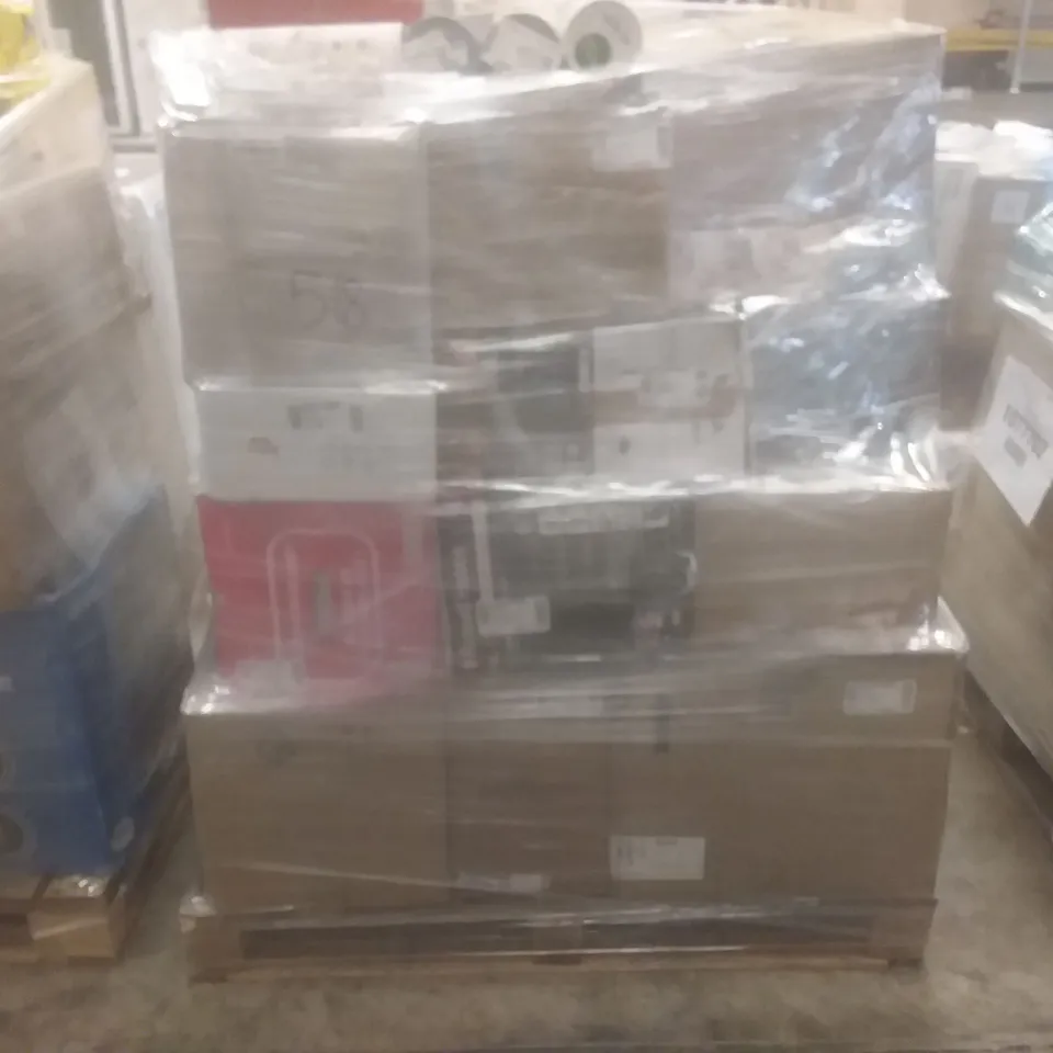 PALLET OF APPROXIMATELY 30 UNPROCESSED RAW RETURN HOUSEHOLD AND ELECTRICAL GOODS TO INCLUDE;