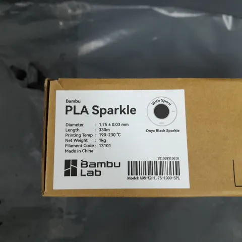 BAMBU LAB PLA SPARKLE ONYX BLACK SPARKLE