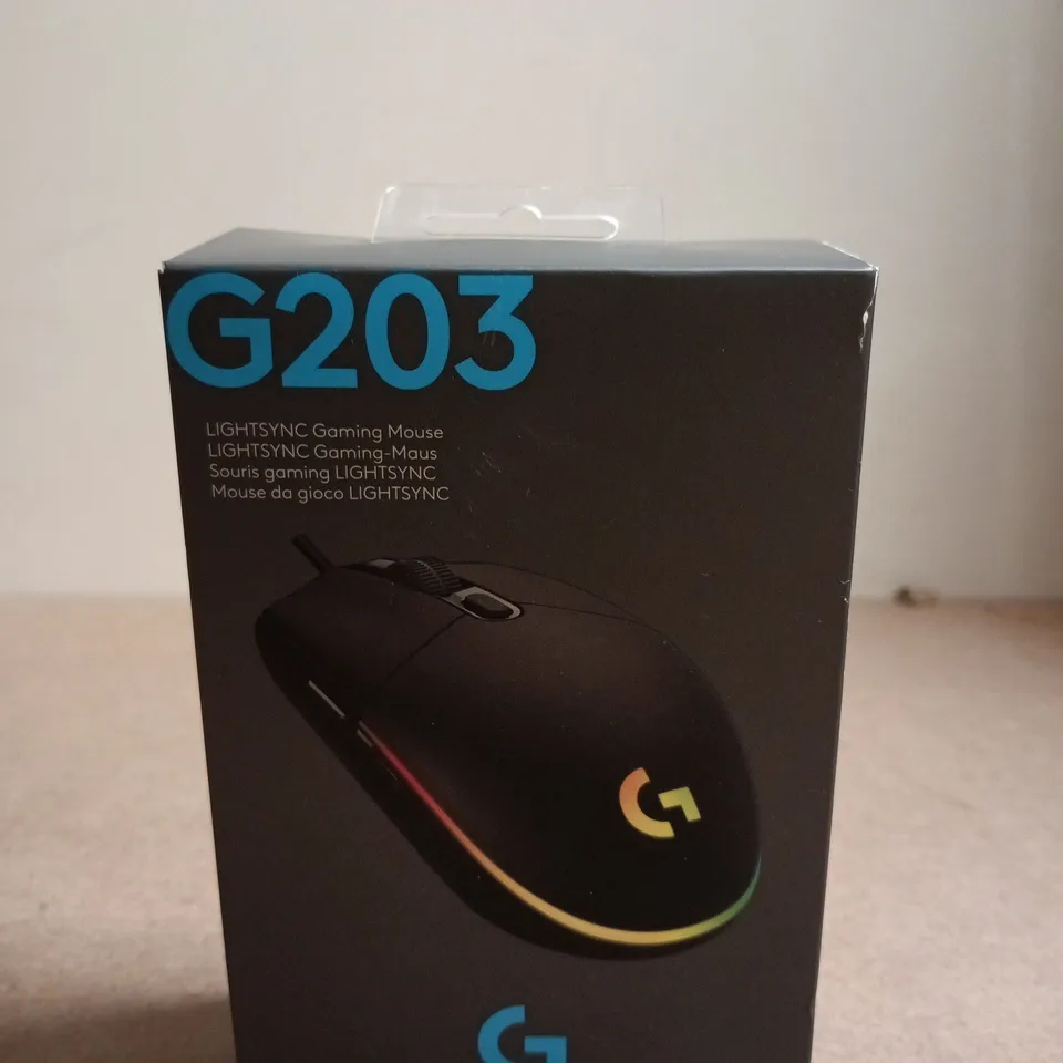 LOGITECH G203 LIGHTSYNC GAMING MOUSE – BOXED