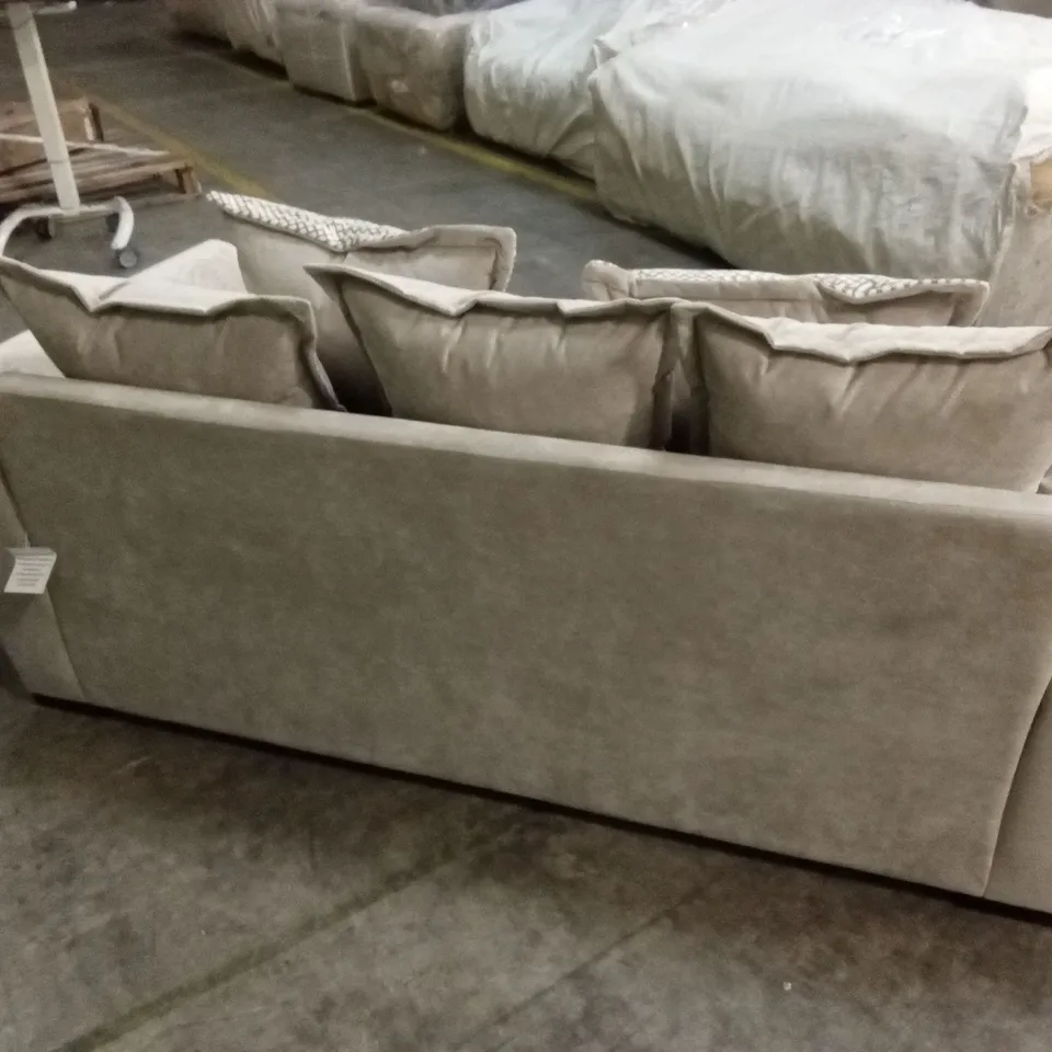 HAVANA FABRIC 3 SEATER SCATTERBACK SOFA - MINK RRP £599