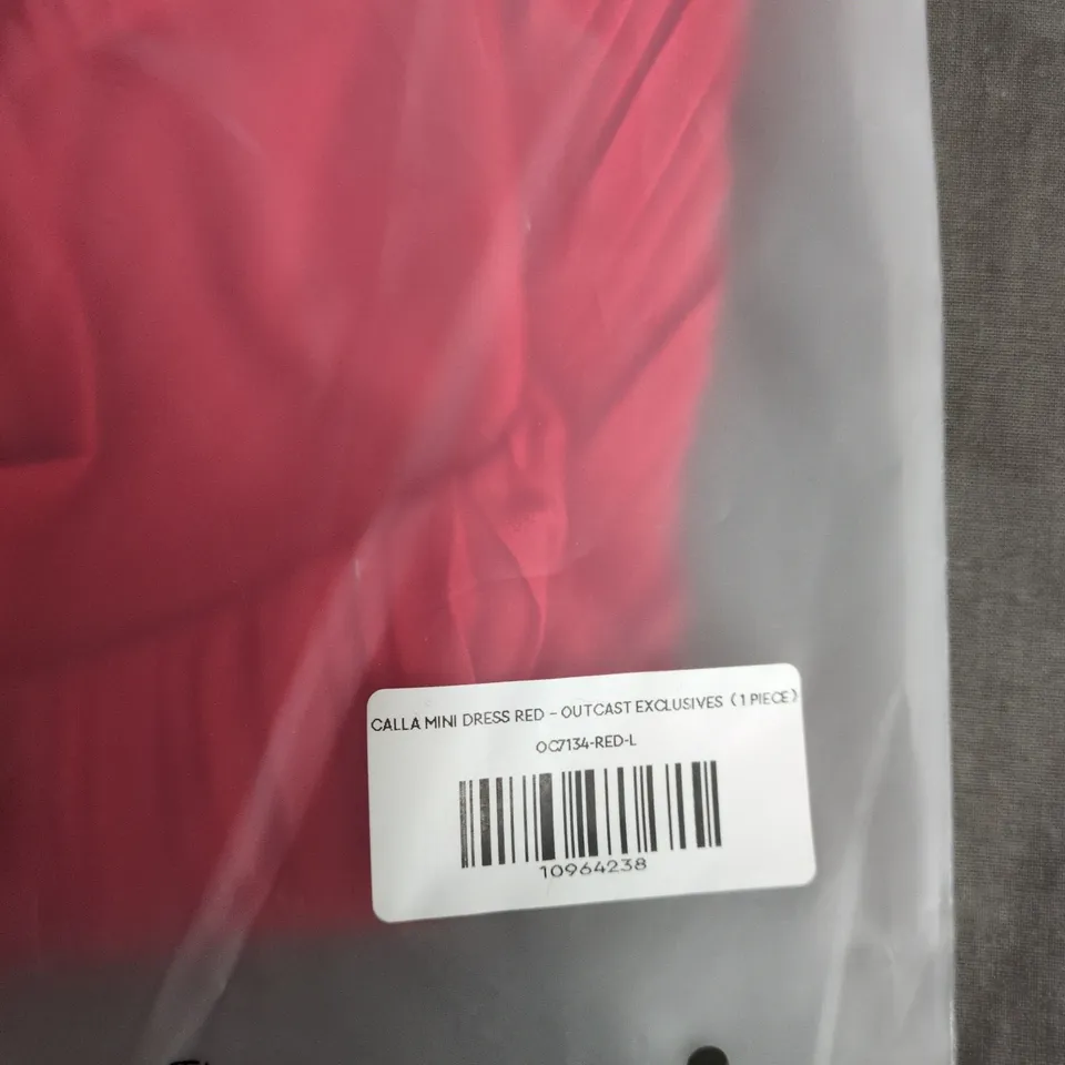OUTCAST CALLA MINI DRESS RED – WOMEN'S UK SIZE L