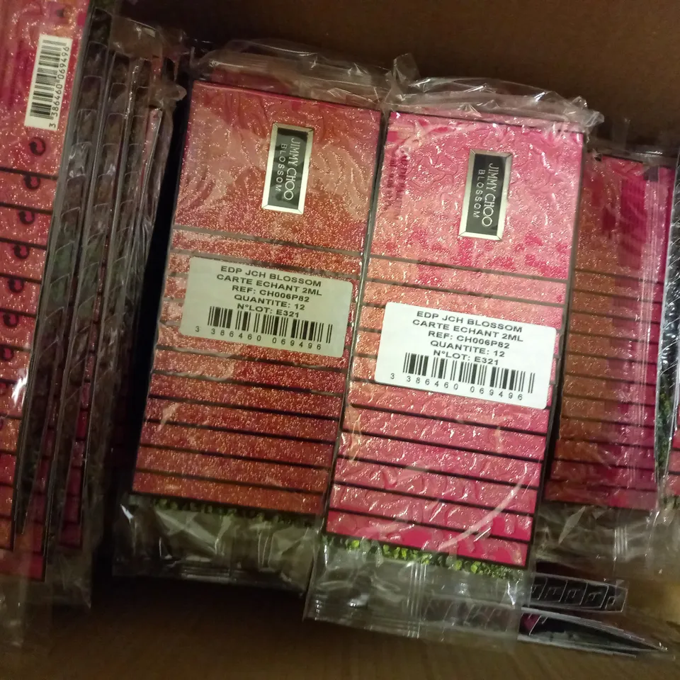 APPROXIMATELY 600 X 2ML JIMMY CHOO BLOSSOM EAU DE PARFUM SAMPLES