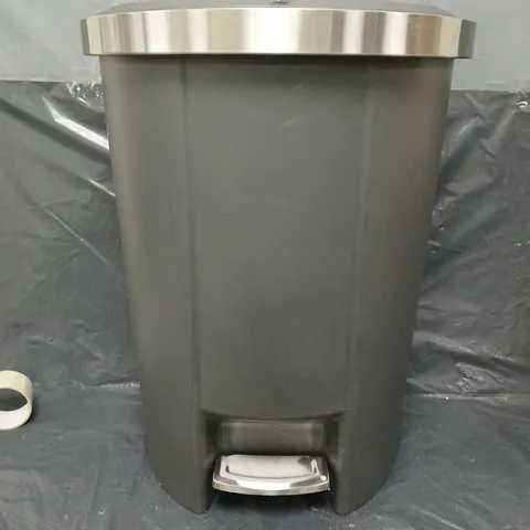 ADDIS MODE 50L CURVED PEDAL BIN - SILVER/GREY