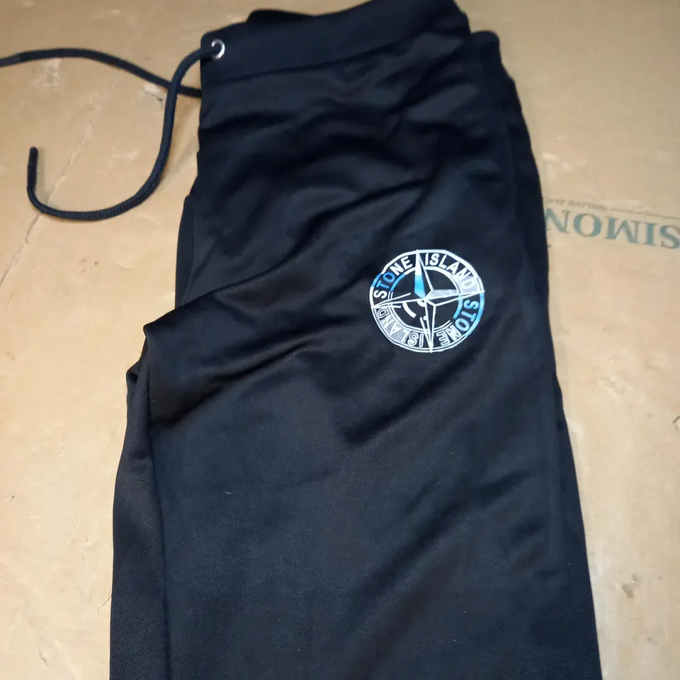 MENS STONE ISLAND LOGO TRACKSUIT BOTTOMS SIZE M