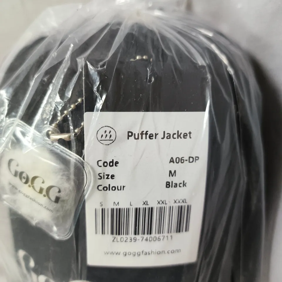 GO.G.G PUFFER JACKET – BLACK, SIZE M