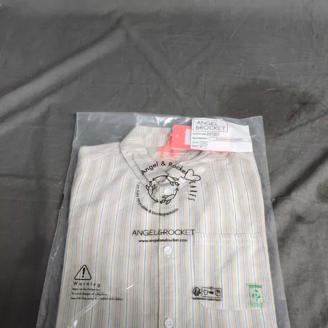 ANGEL & ROCKET STRIPED SHIRT SIZE 8YR