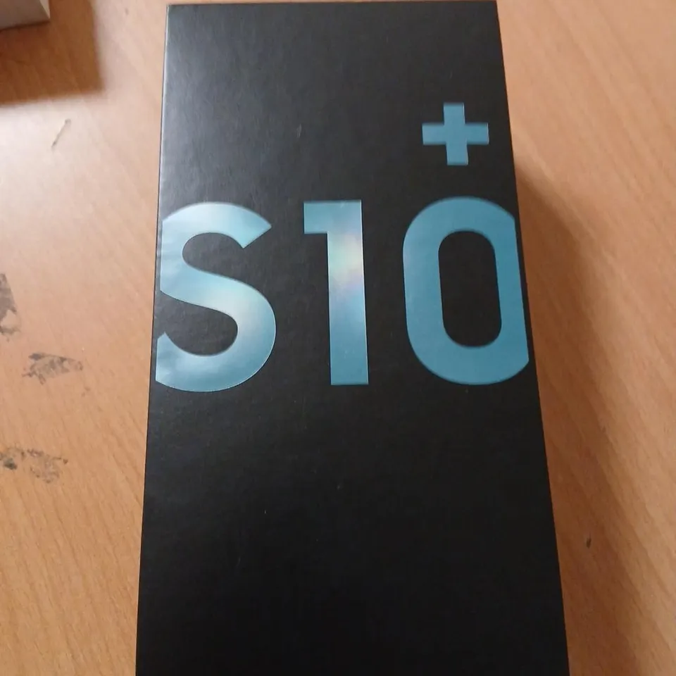 SAMSUNG GALAXY S10+ SMARTPHONE – BLACK, BOXED WITH CHARGER AND USB-C CABLE (EUROPEAN SIM CARD ONLY)