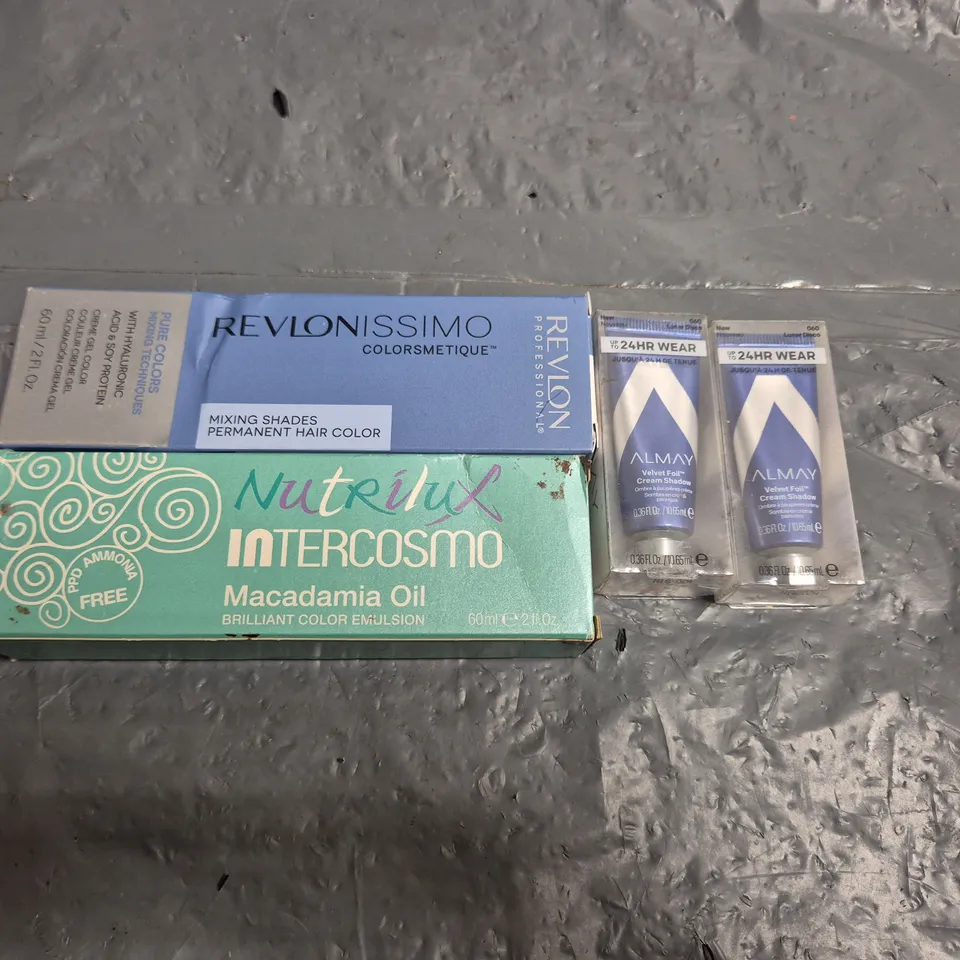 APPROXIMATELY 15 BEAUTY PRODUCTS TO INCLUDE ALMAY, REVLON AND NUTRILUX