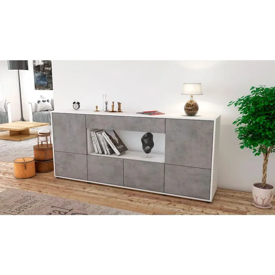 BOXED BURRISS 180cm WIDE 1 DRAWER SIDEBOARD (1 BOX)