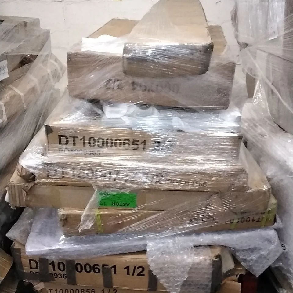 PALLET OF ASSORTED BOXED DINING FURNITURE PARTS