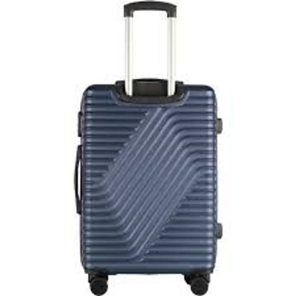 BOXED NEO NAVY BLUE HARD SHELL LUGGAGE SUITCASE (1 BOX)