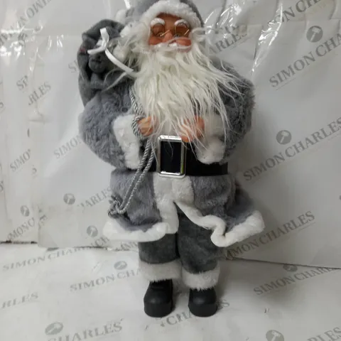BOXED FESTIVE STANDING SANTA 43CM X 63CM