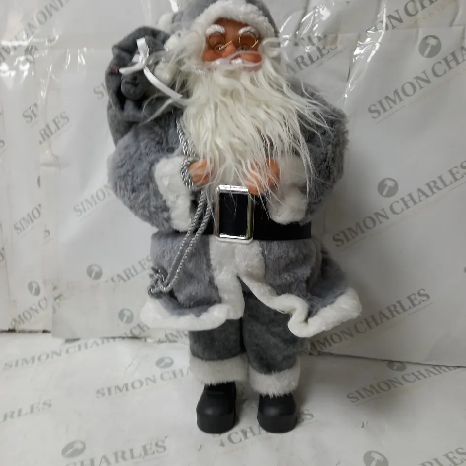 BOXED FESTIVE STANDING SANTA 43CM X 63CM