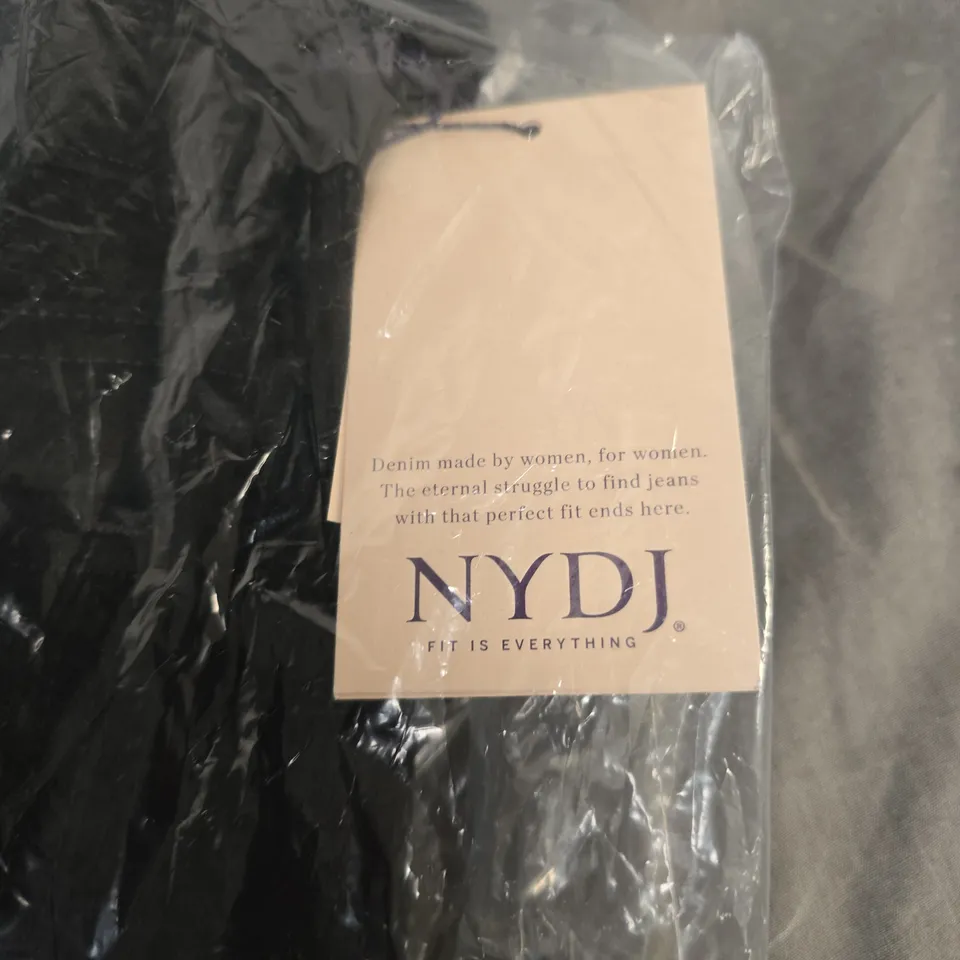 NYDJ WOMEN'S DENIM JEANS – BLACK DARK WASH SIZE 10