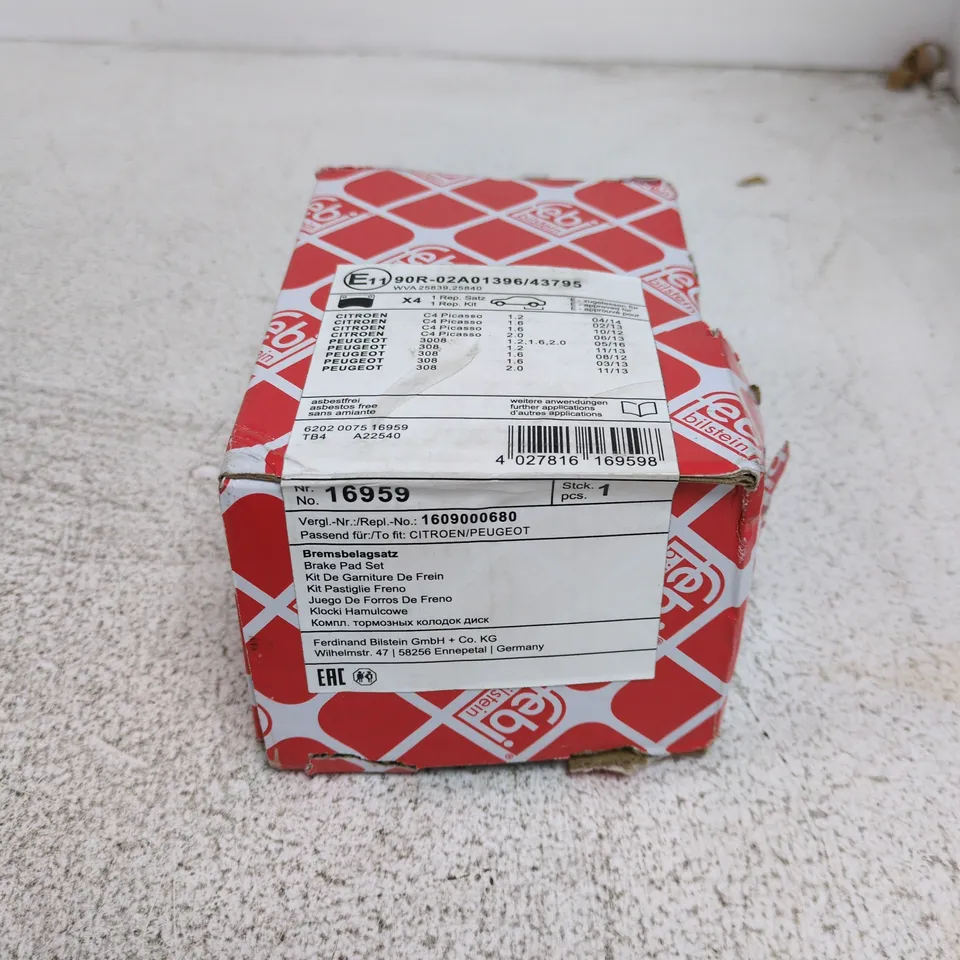 BOXED FEBI 16959 BRAKE PADS SET