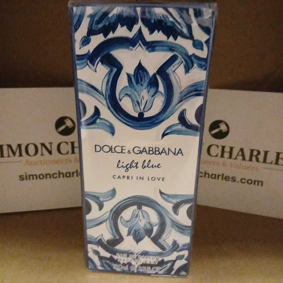 BOXED AND SEALED DOLCE AND GABBANA LIGHT BLUE CAPRI IN LOVE EAU DE PARFUM 100ML
