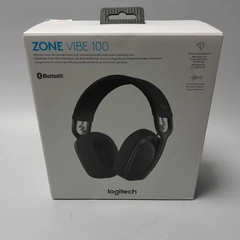 BOXED LOGITECH ZONE VIBE 100 HEADPHONES