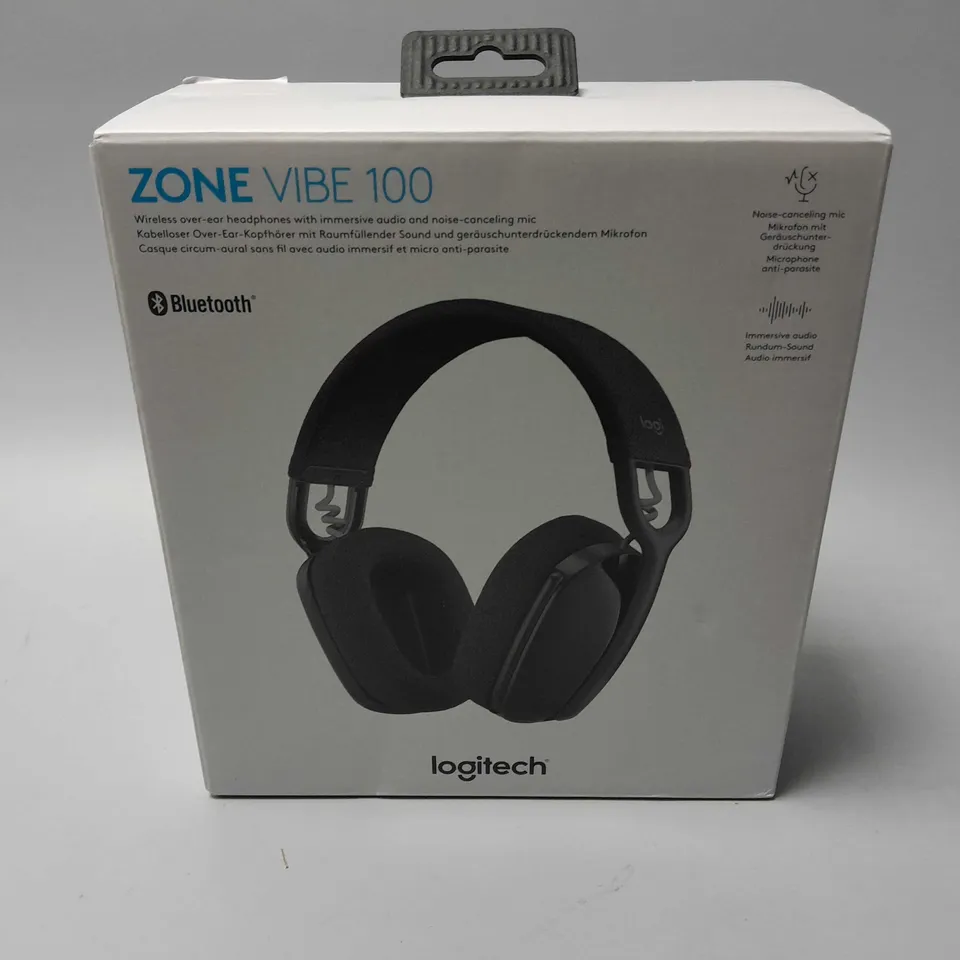BOXED LOGITECH ZONE VIBE 100 HEADPHONES