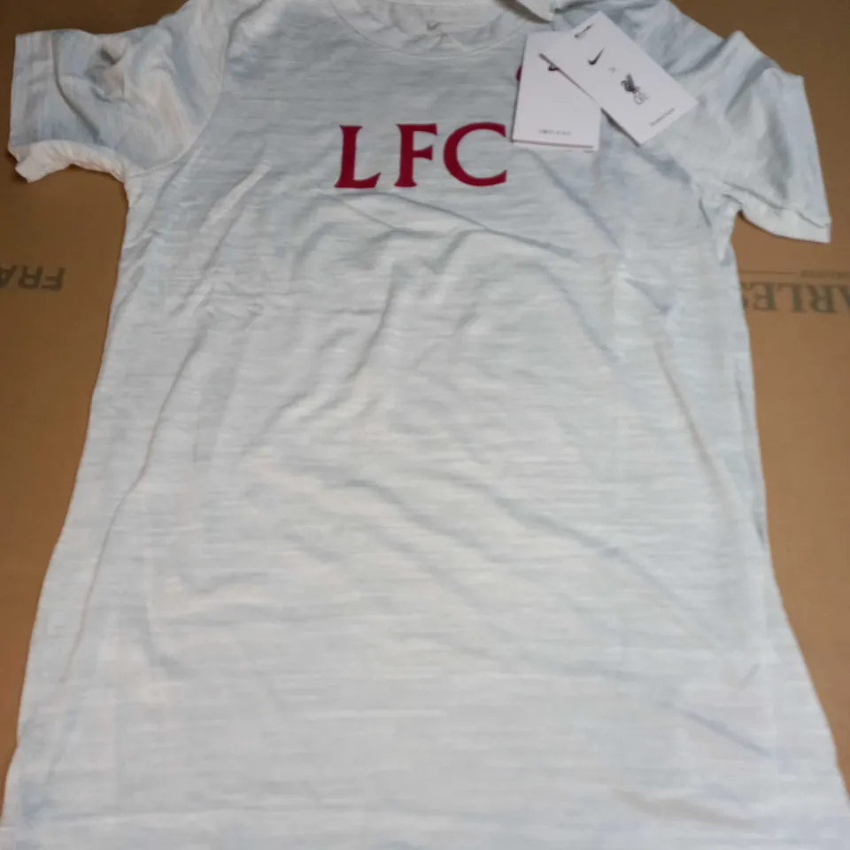 NIKE LIVERPOOL LEGEND T-SHIRT JUNIORS - WHITE/GREY - MEDIUM