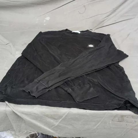 Stone Island Black Long-Sleeve Top XXL