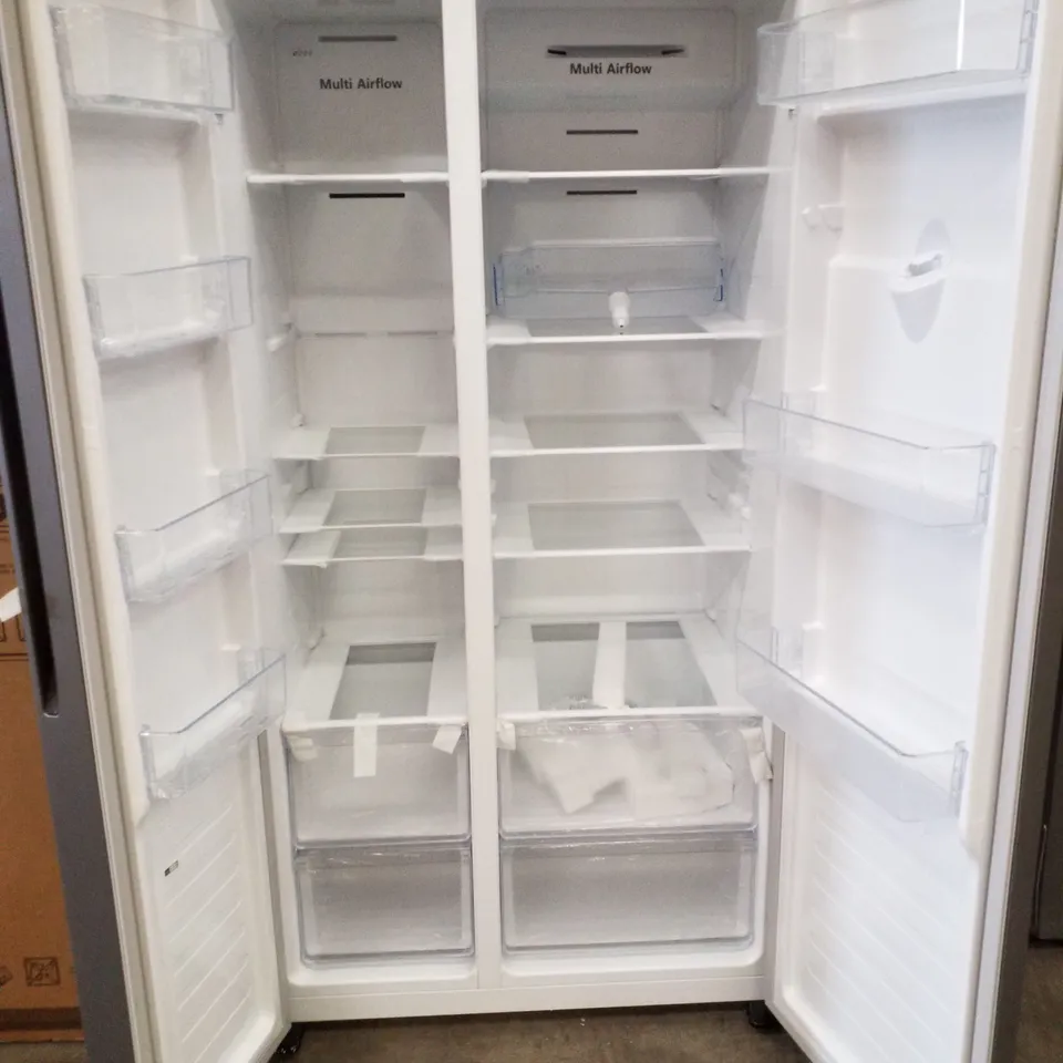 FRIDGEMASTER MS91520DES 90CM WIDE SIDE BY SIDE, AMERICAN STYLE FRIDGE FREEZER