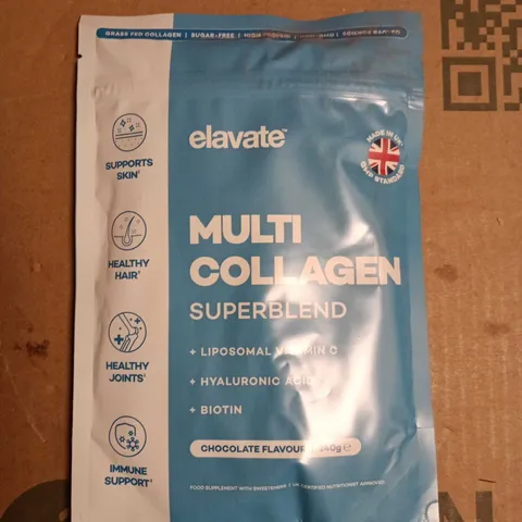 ELAVATE MULTI COLLAGEN SUPERBLEND – CHOCOLATE FLAVOUR, 240G 