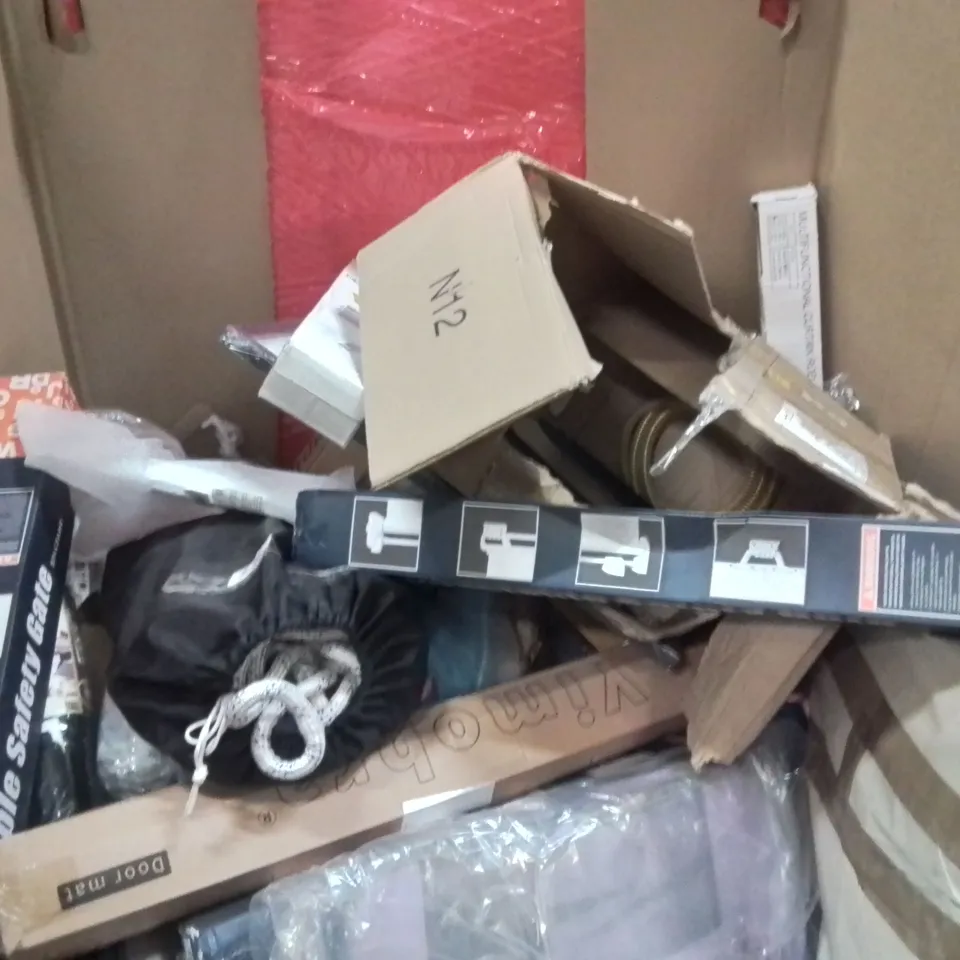 PALLET OF ASSORTED HOUSEHOLD GOODS AND PRODUCTS TO INCLUDE;ELECTRONIC DARTBOARD,PRESSURE WASHER,BIKE RACK