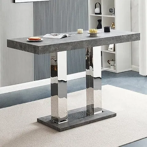 BOXED CAPRICE BAR TABLE IN CONCRETE PAPER (2 BOXES)