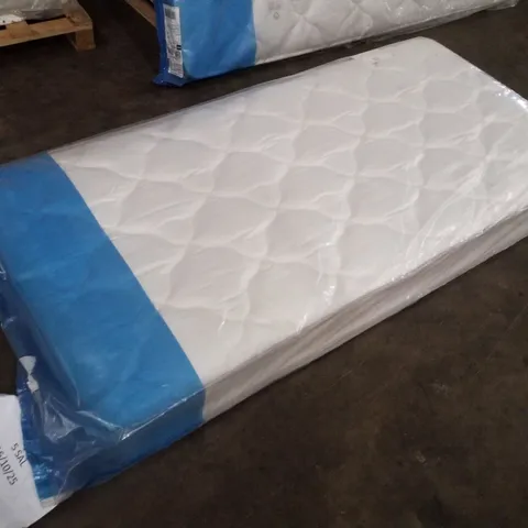 QUALITY BAGGED SINGLE 90cm AIRSPRUNG LUXURY QUILTED MEDIUM MATTRESS