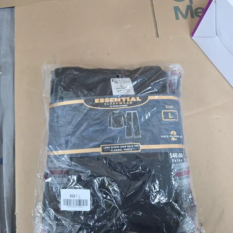 ESSENTIAL SLEEPWEAR BY SEVEN APPAREL – PAJAMA SET, SIZE L, 100% POLYESTER