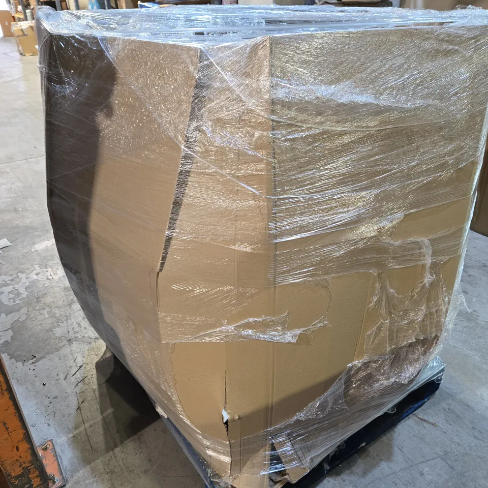 PALLET OF ASSORTED ITEMS TOO INCLUDE STORAGE BOXES , BEDDING , ETC