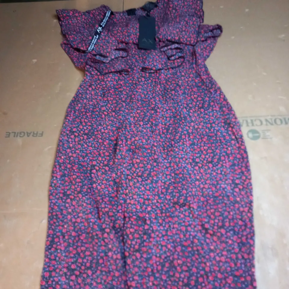 AX PARIS FLORAL PATTERN DRESS SIZE 12