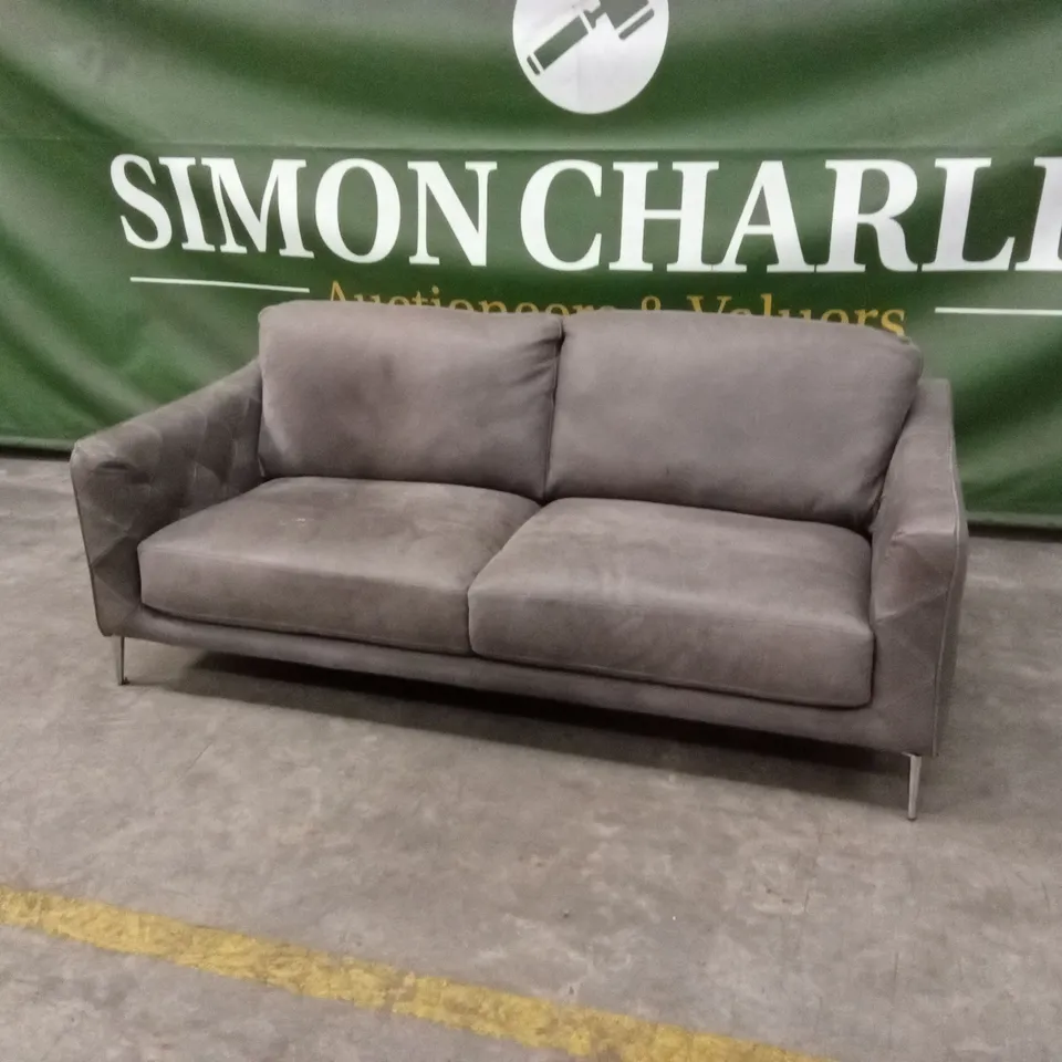 QUALITY DESIGNER ITALIAN MADE ARES 3 SEATER LEATHER SOFA