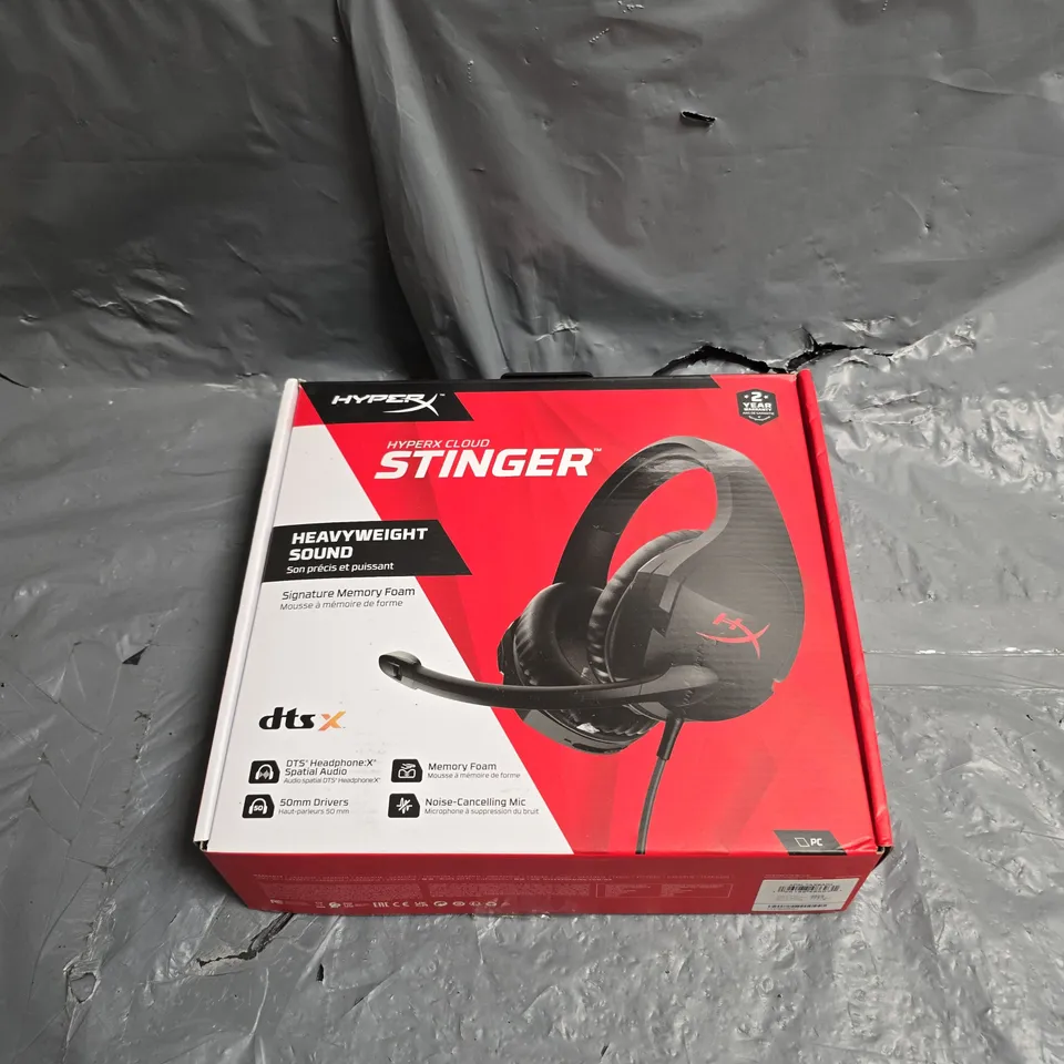 BOXED HYPERX CLOUD STINGER HEADSET IN BLACK