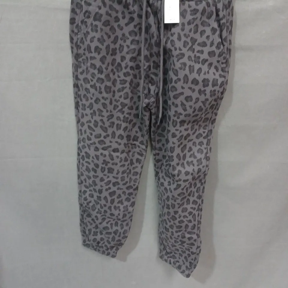 UK 6 ABERCROMBIE & FITCH LEOPARD PRINT JOGGERS – XS