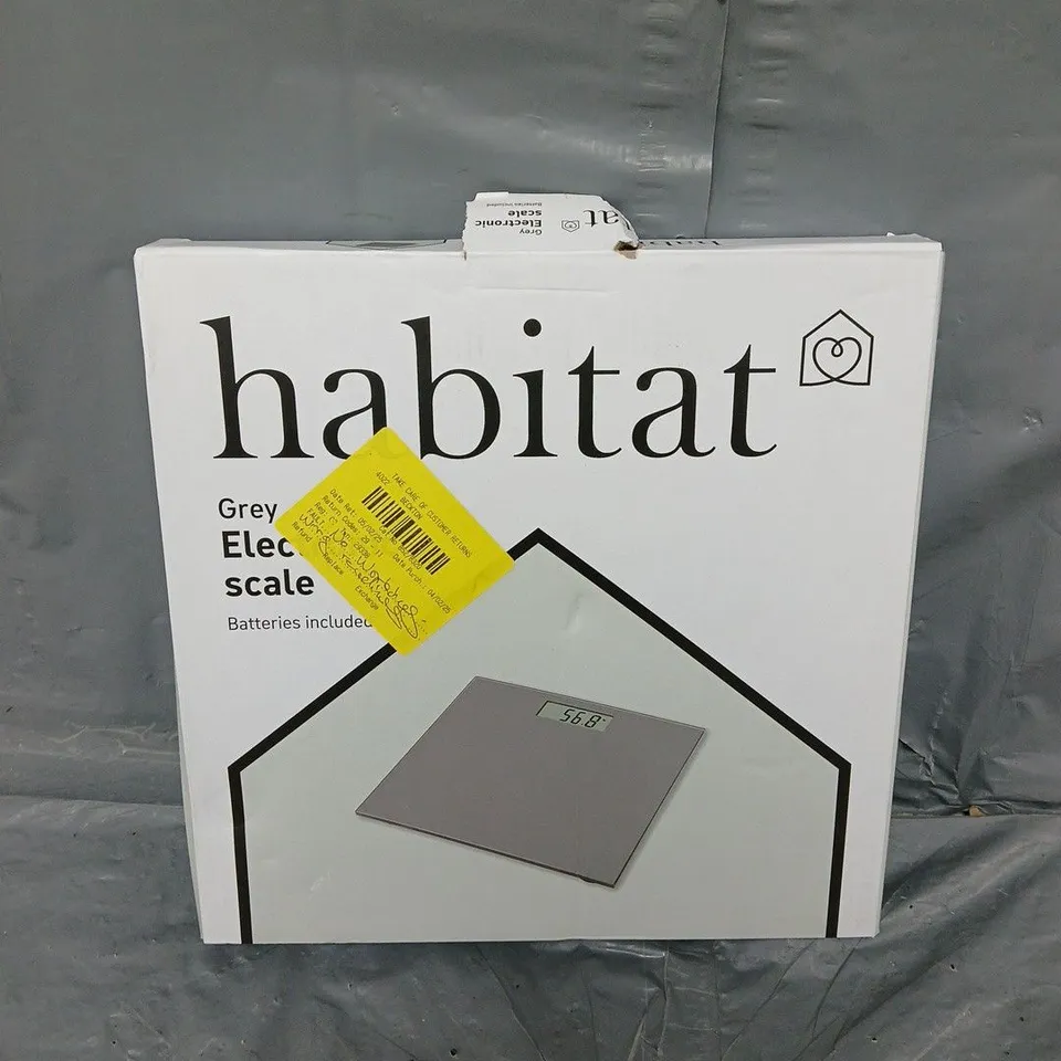 BOXED HABITAT ELECTRIC SCALE IN GREY