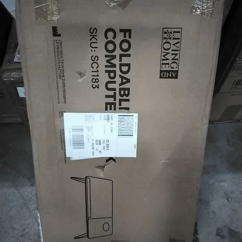BOXED LIVING AND HOME FOLDABLE COMPUTER DESK