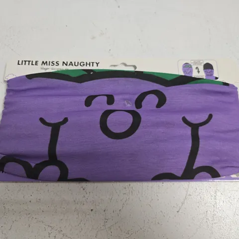 APPROXIMATELY 50 LITTLE MISS NAUGHTY FACE COVERINGS